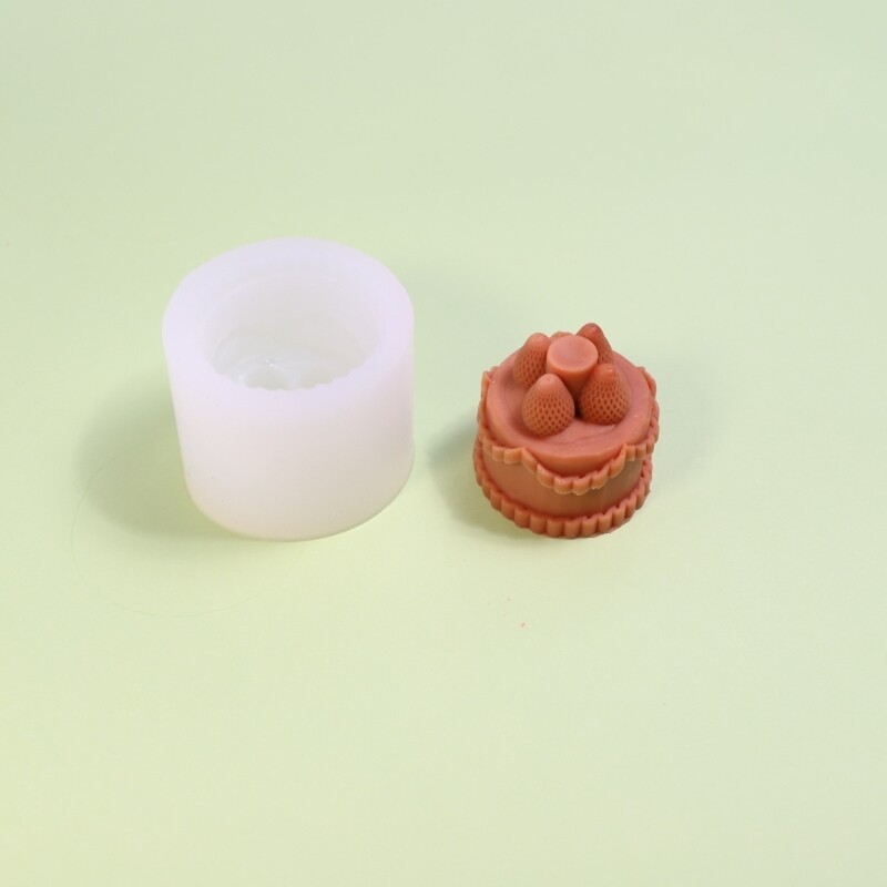 Handmade Dessert Mold DIY Strawberry Cake Moulds 3D Baking Silicone Molds gallery