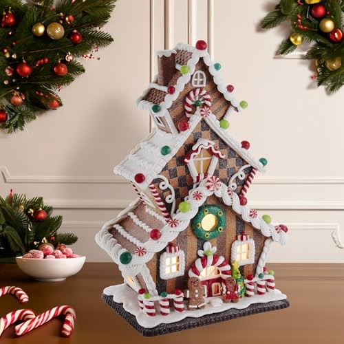 Kurt S. Adler 13-Inch Gingerbread Cookie 3-Layered Led House Gbj0016 gallery