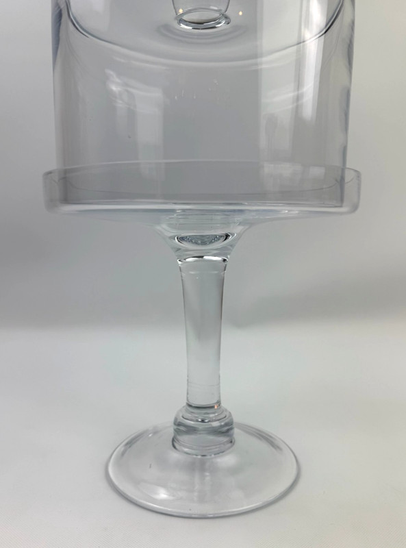 Clear Glass Round Pedestal Cake Pastry Stand with Dome Lid Dust Cover 11" Tall gallery