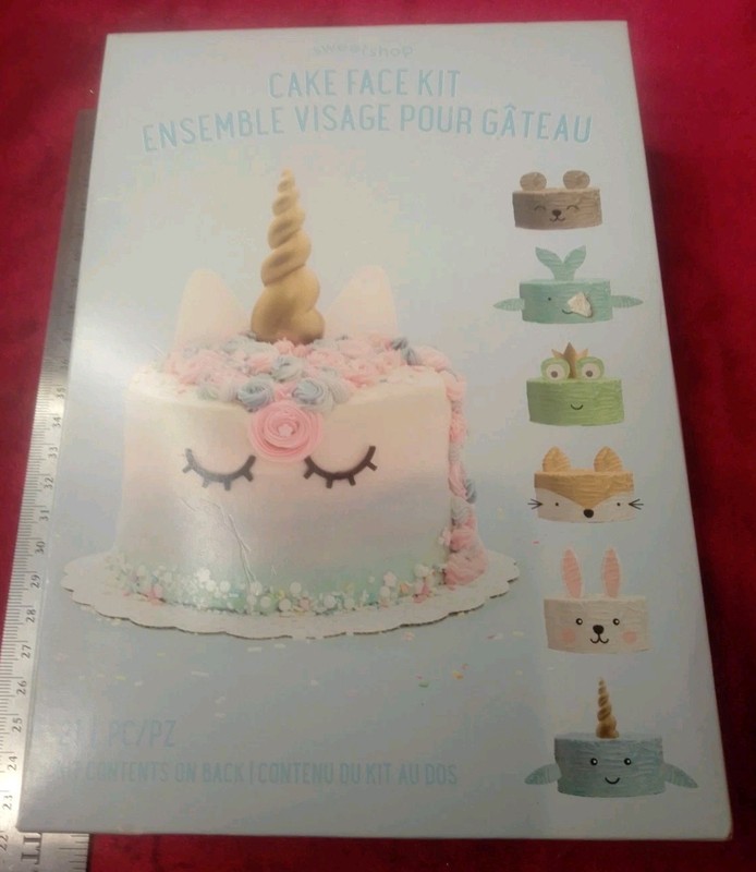 American Crafts Sweet Tooth Fairy Cake Face Unicorn Frog Fox Bear Decorating Kit