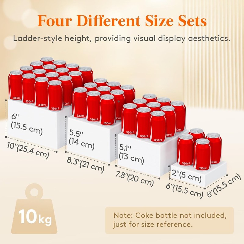 5 PCS Buffet Risers & Stands Up to 25 cm/10" Food Risers Buffet Table Catering gallery