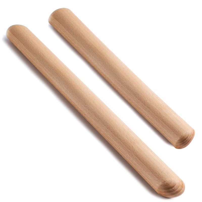 French Rolling Pin Set – Natural Wooden Rolling Pins, Classic Wooden Dough Ro…
