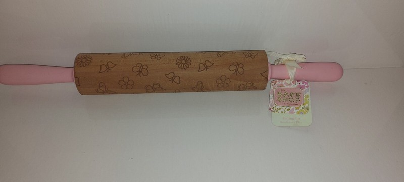 Pink Rolling Pin Decorative Butterflies THE BAKESHOP gallery