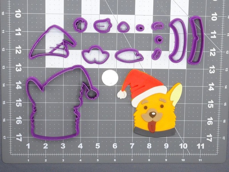 Christmas – Dog Head 266-E343 Cookie Cutter Set