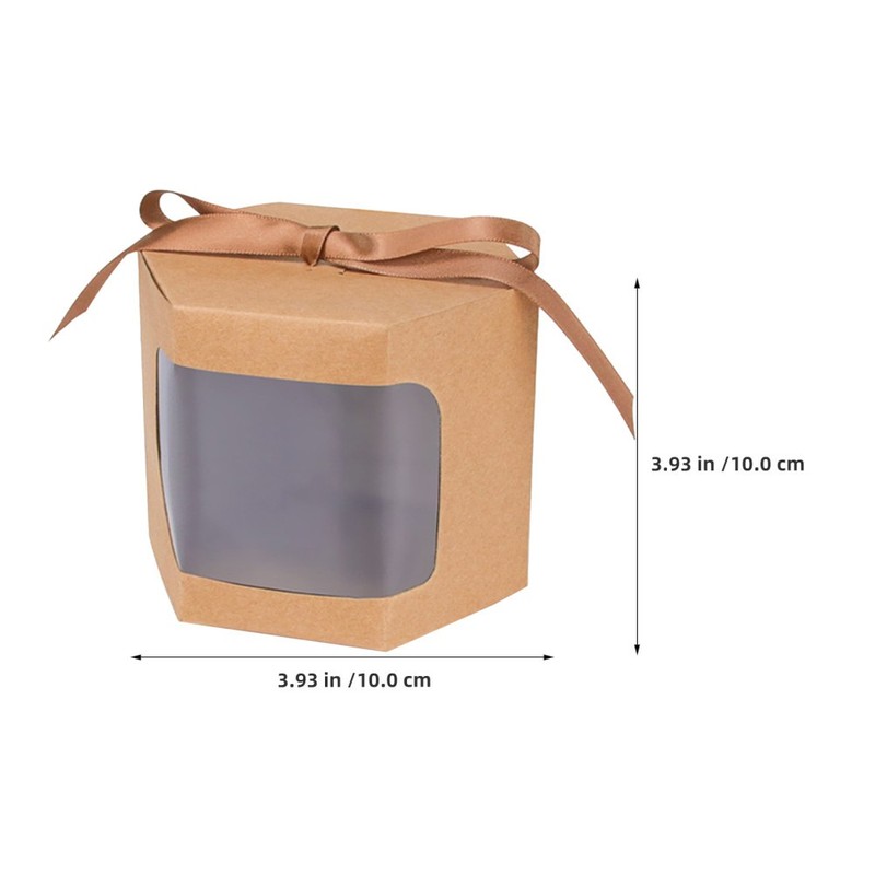 10 Pcs Truffle Box Cookie Boxes for Gift Giving Bakery with Window gallery