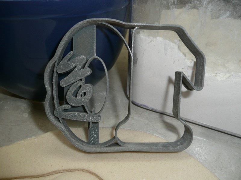 NUMBER 10 WITH WORD ON SIDE DETAILED COOKIE CUTTER MADE IN USA PR5050 gallery
