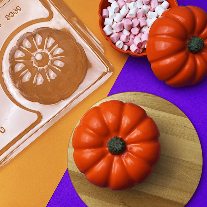 BWB BREAKABLE Pumpkin Chocolate Mold (3 Part) BRAND NEW – SEALED 3658