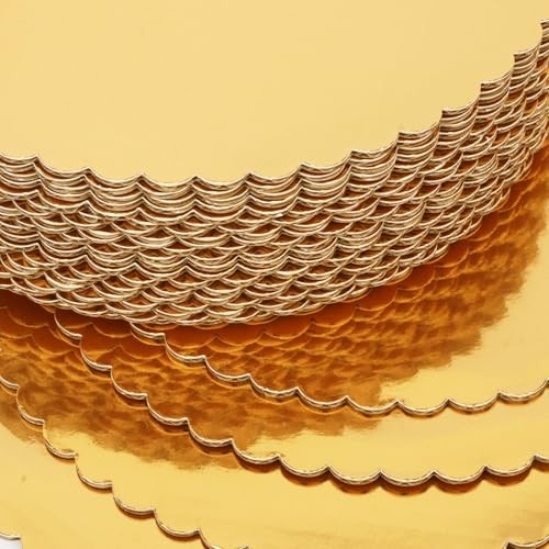 55 Pack 10 Inch Gold Cake Boards, Round Cake 55 Pack 10 Inch Gold Rounds gallery