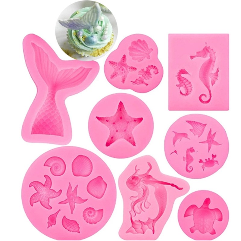 Ocean Fish Theme Mold Craft Cake Chocolate Clay Soap Decorating Family Safe Home gallery