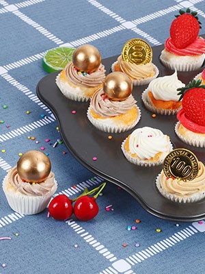erci 500 Count Mini Cupcake Liners White Muffin Liners Greaseproof No gallery