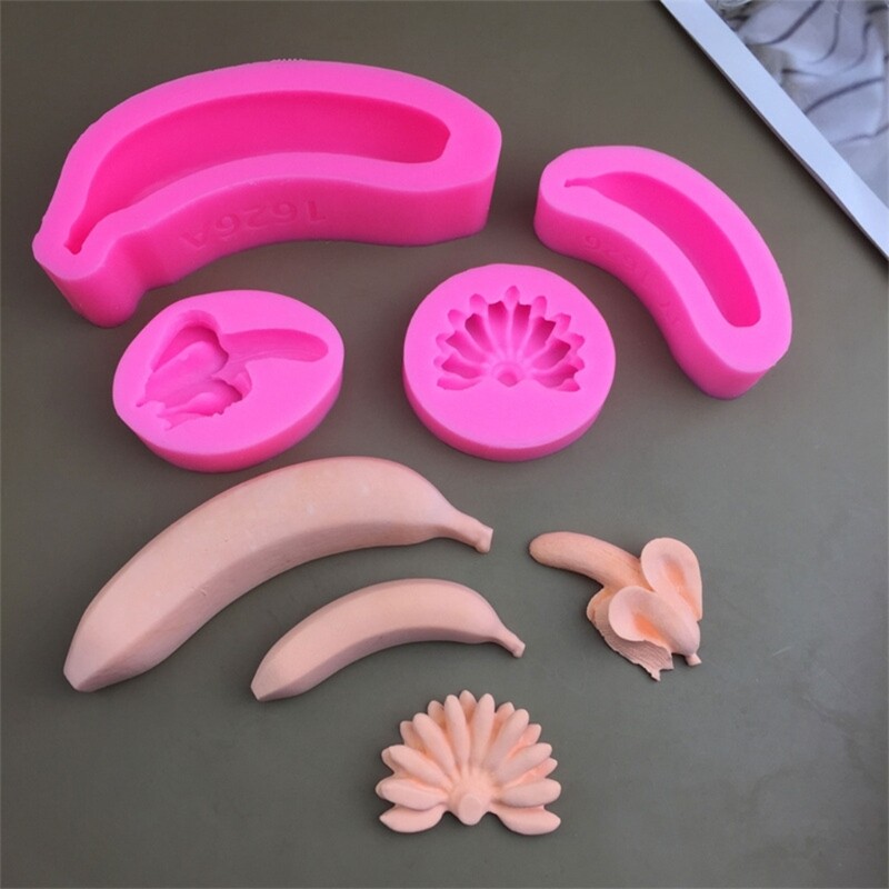 3D Banana Shaped Silicone Molds Fondants Chocolate Molds DIY Cake Decorating gallery