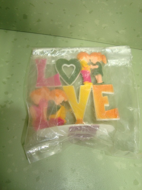 Vintage 1973 Love Birthday Cake Topper Wilton New w/o Package gallery