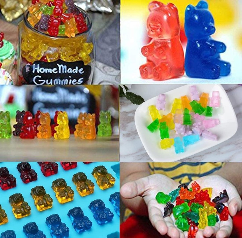 50 Grid Gummy Bear Silicone Mold with Dropper Candy Chocolate Baking Tool gallery