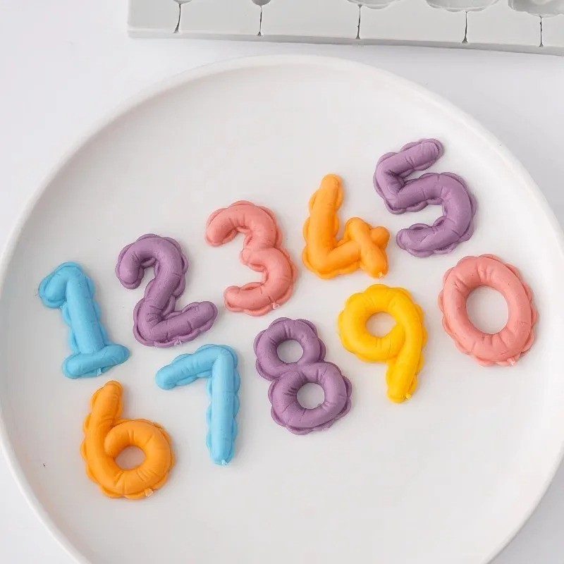Number Lollipop Silicone Mold Fondant Cake Decorating Sugarcraft Chocolate Mold gallery