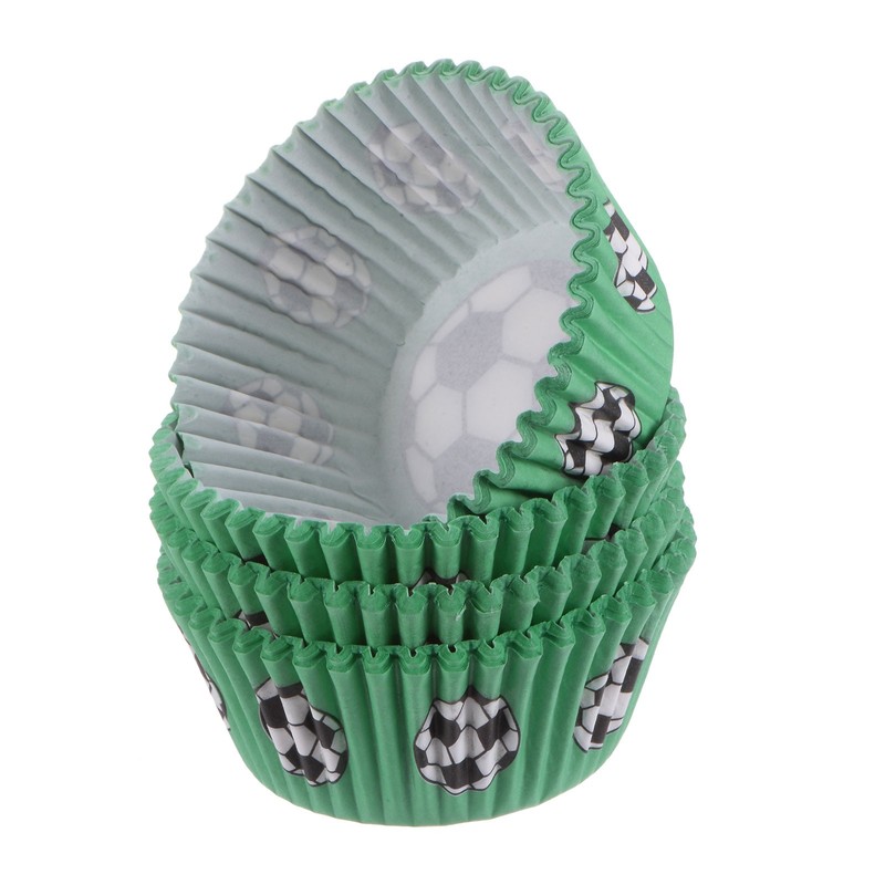 100 Count Cupcake Liners Soccer Cupcake Muffins Liners Paper Baking Cups
