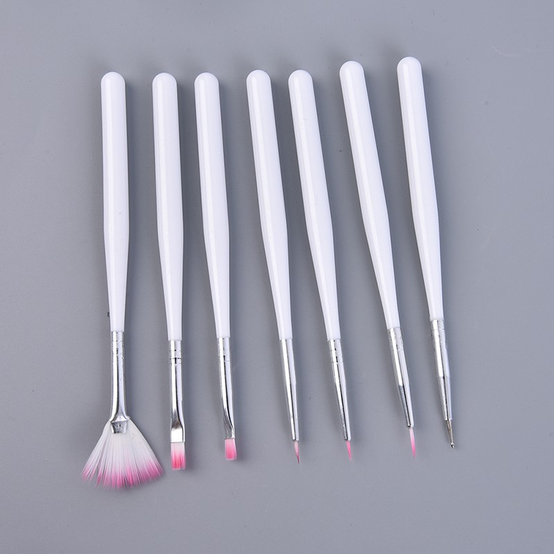 7pcs Cake Icing Decorating Painting Brush Fondant Dusting Sugarcraft DIY Tool;