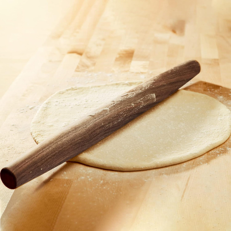 French Rolling Pin (17 Inches) –Woodenroll Pin for Fondant, Pie Crust, Cookie, P gallery