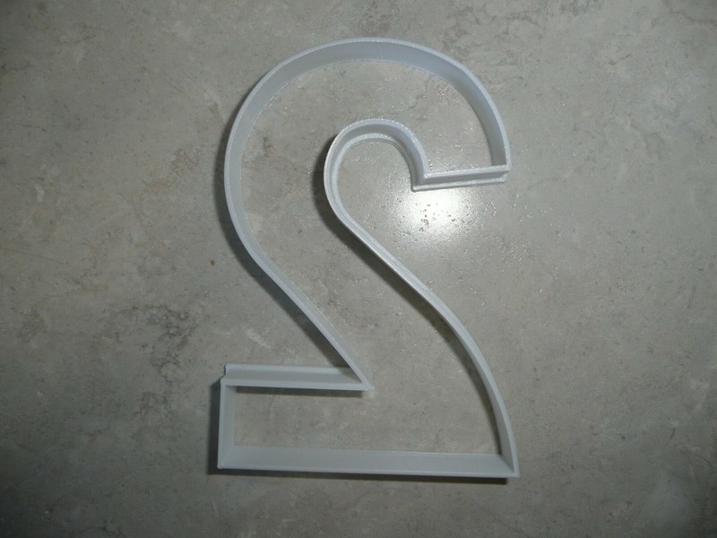 NUMBER TWO 2 BIRTHDAY ANNIVERSARY LARGE SIZE 4" COOKIE CUTTER USA PR3802 gallery