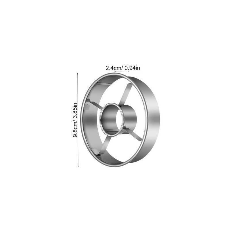 4pcs Stainless Steel Donut Cutter, 3.86 Inch Doughnut Cutters Mold, gallery
