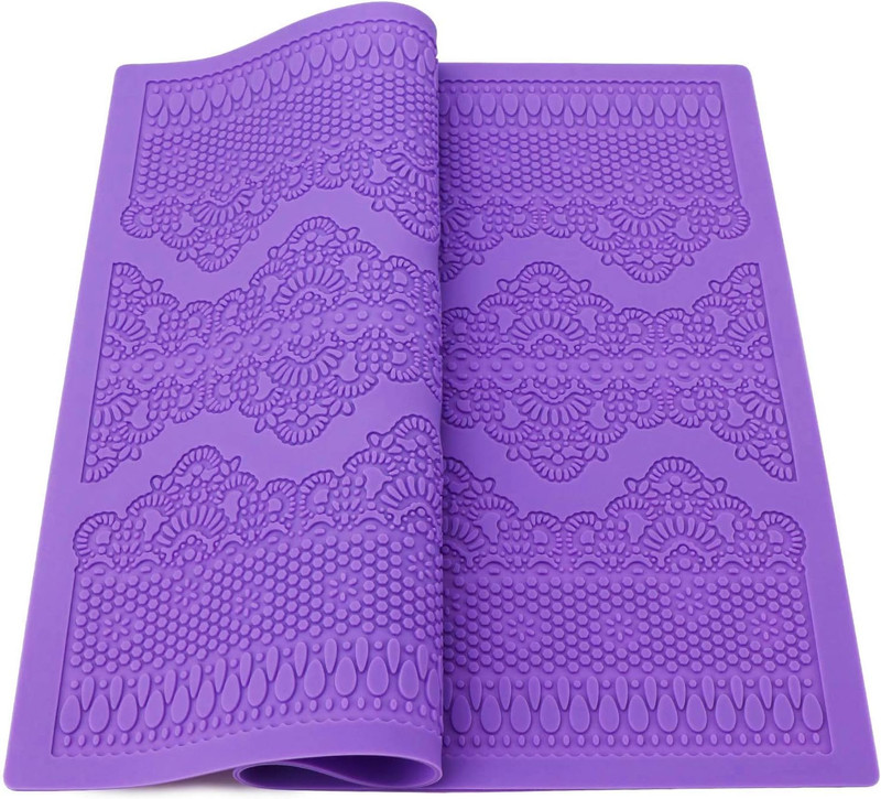 Beasea Fondant Lace Mold, Silicone Lace Mould for Cake Decorating Molds Silicone