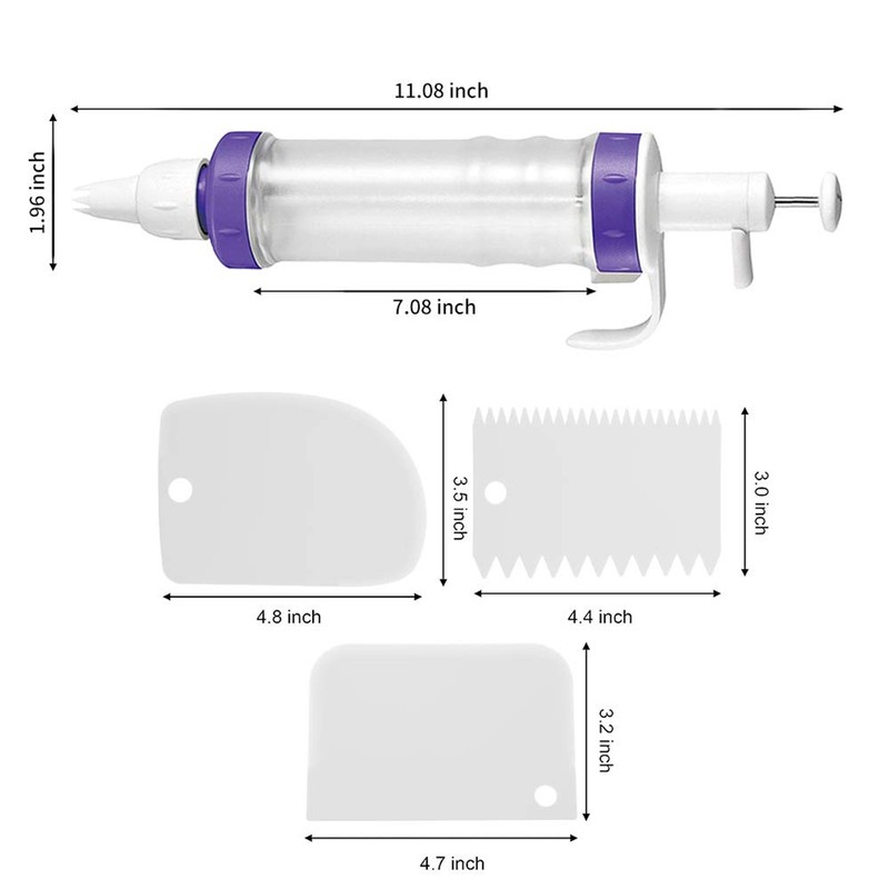 Dessert Decorating Syringe Set, Icing Dispenser Cupcake Filling Injector, 7 Icin gallery