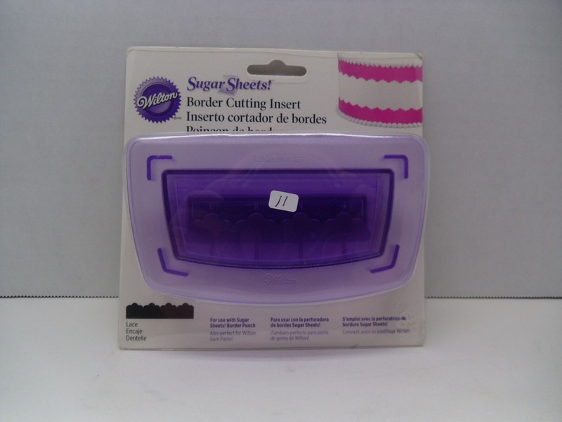 Wilton Sugar Sheets Border Cutting Insert Lace NEW