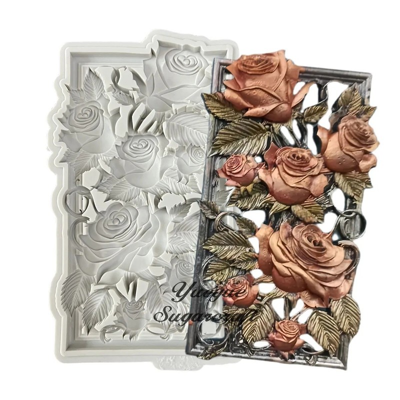 Rose Flower Silicone Mold Fondant Cake Decorating Chocolate Sugarcraft Mould