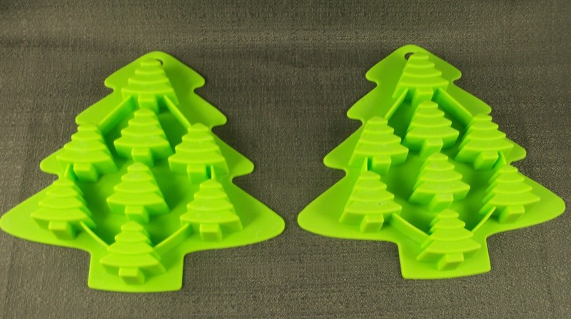 Silicone Candy Molds Christmas Santa Candy Cane Tree Chocolate Ice Cube Tray gallery