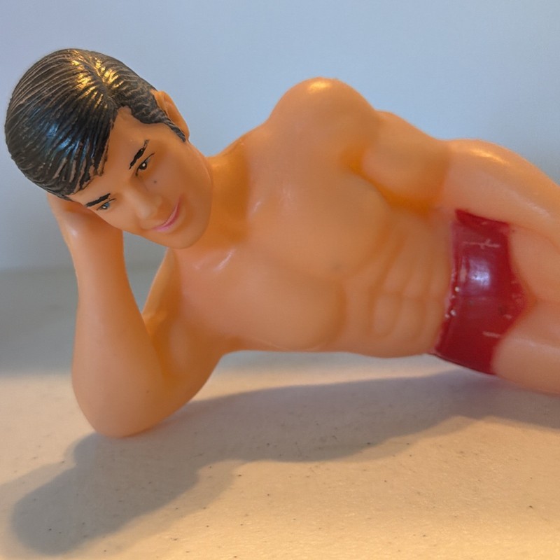 Bakery Crafts Muscle Man Stud Swim Suit Beach Cake Topper Bachelorette Party Big gallery