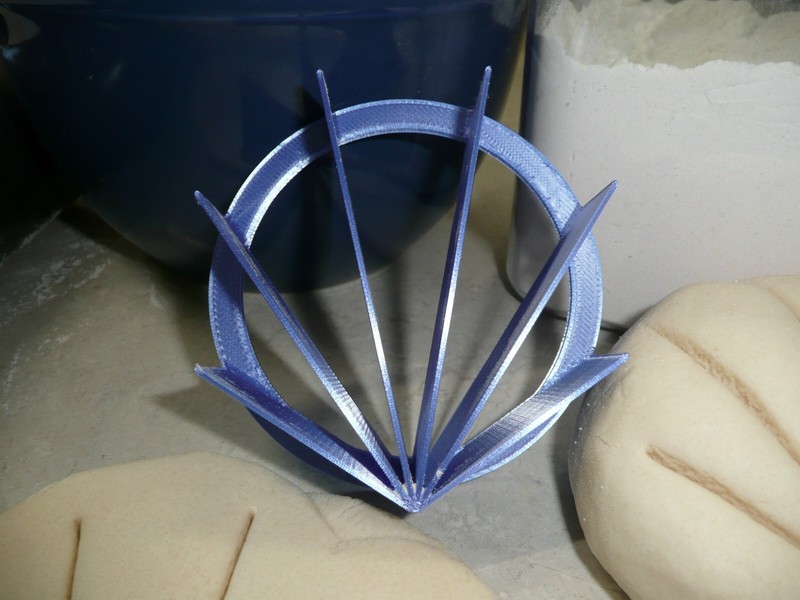 STARBURST DESIGN CONCHA CUTTER MEXICAN SWEET BREAD STAMP MADE IN USA PR5004 gallery