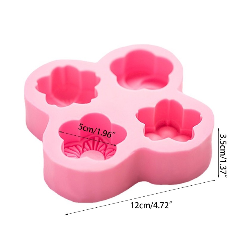 Exquisite Flower Shape Silicone Molds for Soaps Making Easy to Use Clean Durable gallery
