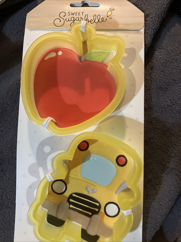 Sweet Sugarbelle Back To School Cookie Cutter Set School Bus