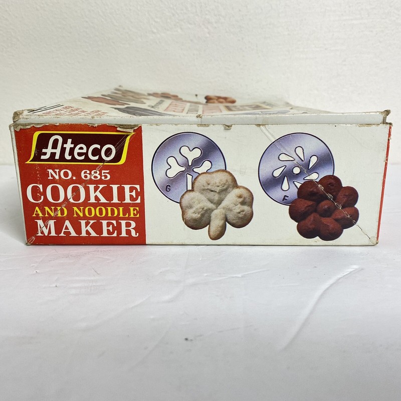 Vintage Ateco The Original Cookie & Noodle Maker #685 USA Complete! 10 Patterns! gallery