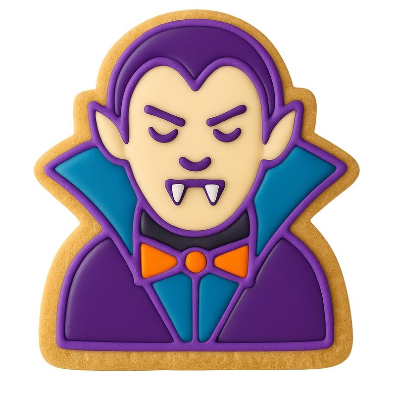 Count Dracula Cookie Cutter - 4x3.5" Fun Halloween Baking Design gallery