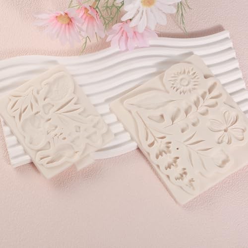 1 Pcs Flower Fondant Mold for Cake Decoration, Leaf 1 Pcs Leaf Silicone Mold gallery