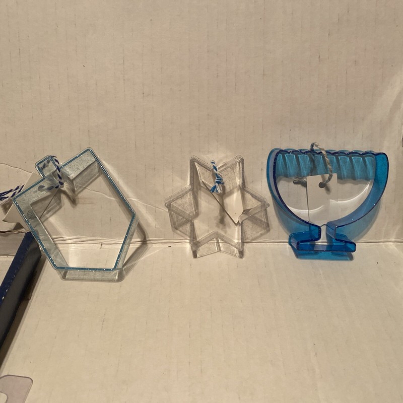 9 Festive Jewish Hanukkah Cookie Cutters - Dreidel - Menorah - Star - BRAND NEW gallery