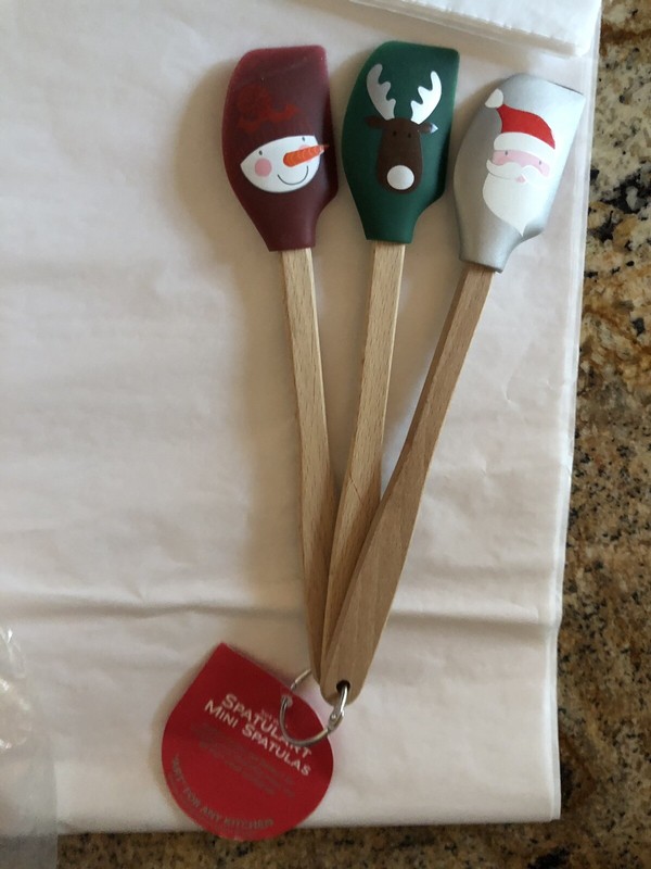 Williams Sonoma copper Christmas cookie cutters and mini spatula set gallery