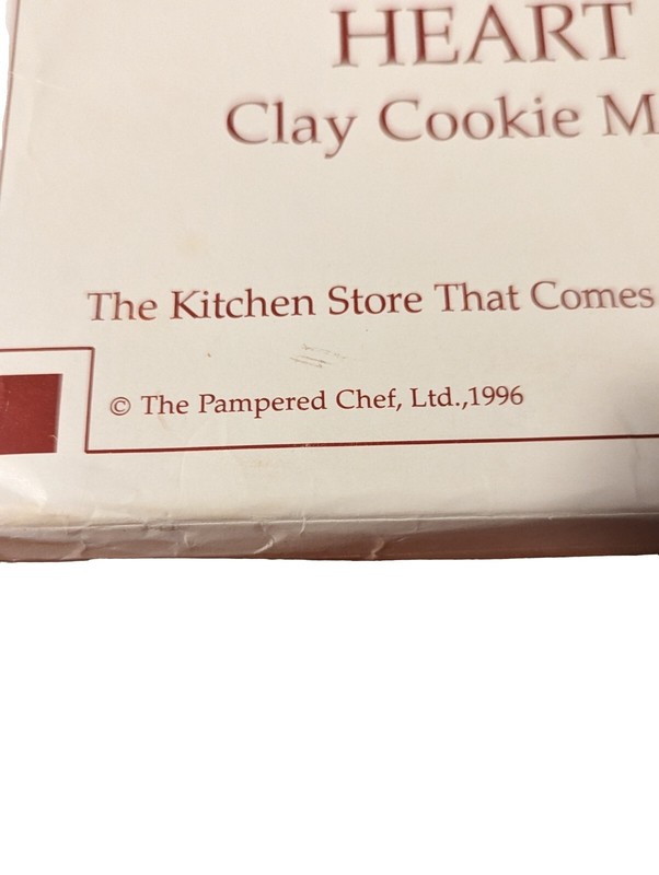 Pampered Chef Clay Stoneware Cookie Mold-Gardens Of The Heart (1996) Butterflies gallery