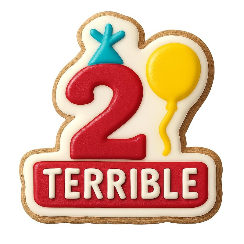 Playful Terrible 2 Cookie Cutter & Stamp, Fondant & Clay - 3.7x4" gallery