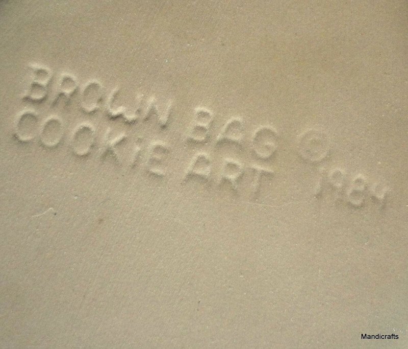 Stone Shortbread Mold 6in Teddy Bear x 3 Brown Bag Cookie Art 1984 Baking Craft gallery