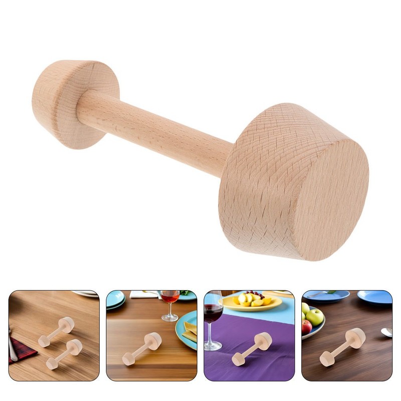 3Pcs Wooden Tart Press Baking Tool Double Sided Natural Wood Mold for Desserts gallery