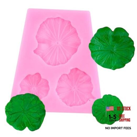 Lotus Leaf Fondant Silicone Mold For Cake Decorating Cupcake Topper Style B