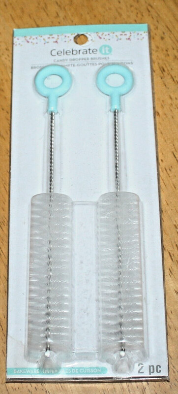 Celebrate It ~ CANDY DROPPER BRUSHES #664712 – New – Set of 2 – 3″x1″ Bristles
