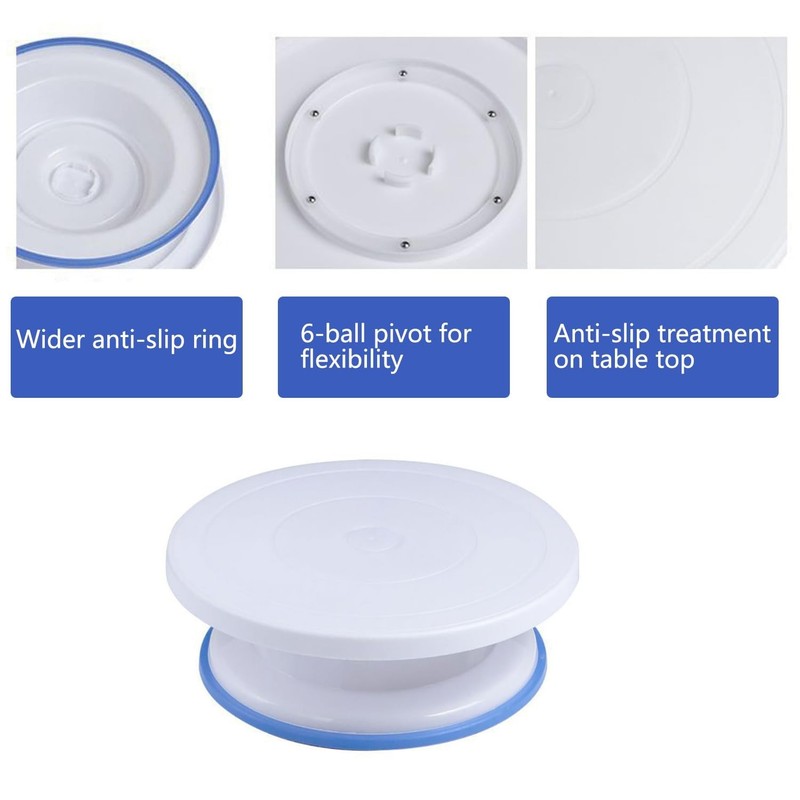 240PCS Cake Decorating Supplies Kits Cake Turntable, 100 Piping Bags 100 Disp... gallery