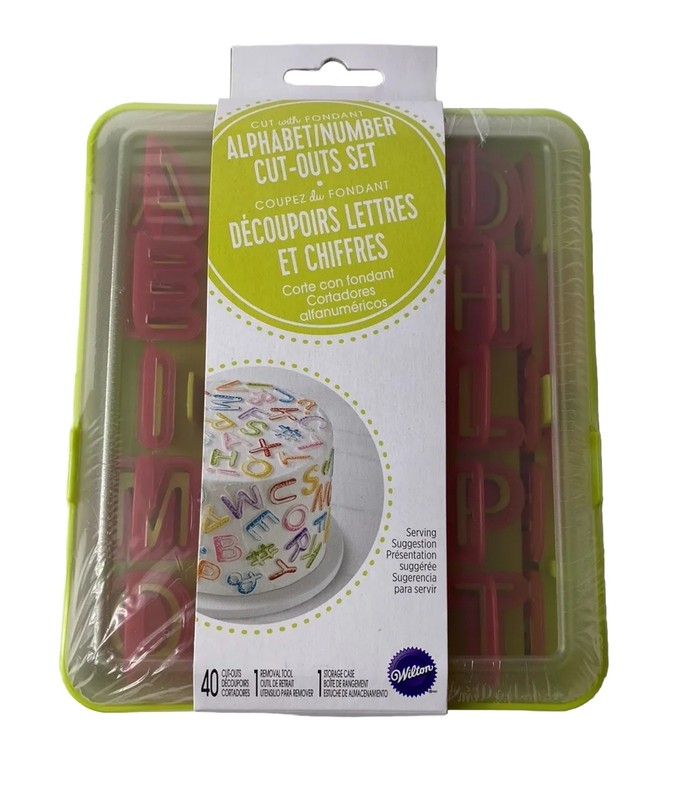 Wilton Alphabet Fondant Cutter Set – Box Set, Brand New, Perfect for Cake Decor!