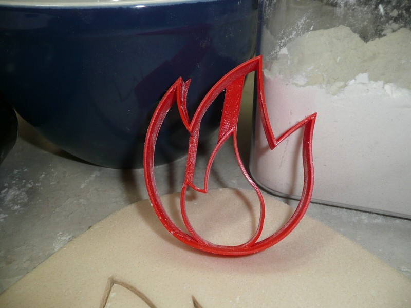 FIRE SHAPE DETAILED FLAMES BONFIRE FIREFIGHTER THEME COOKIE CUTTER USA PR5075 gallery