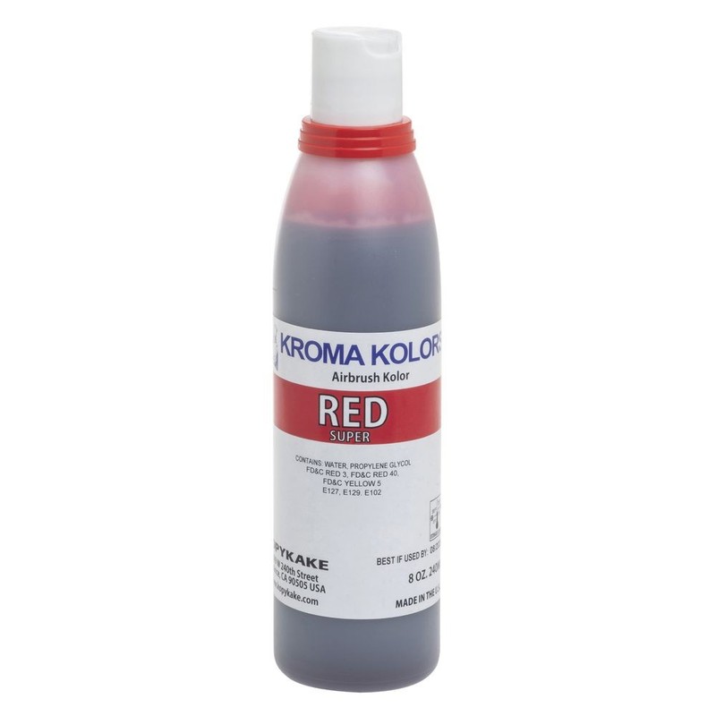 Super Red 8 oz Airbrush Food Color
