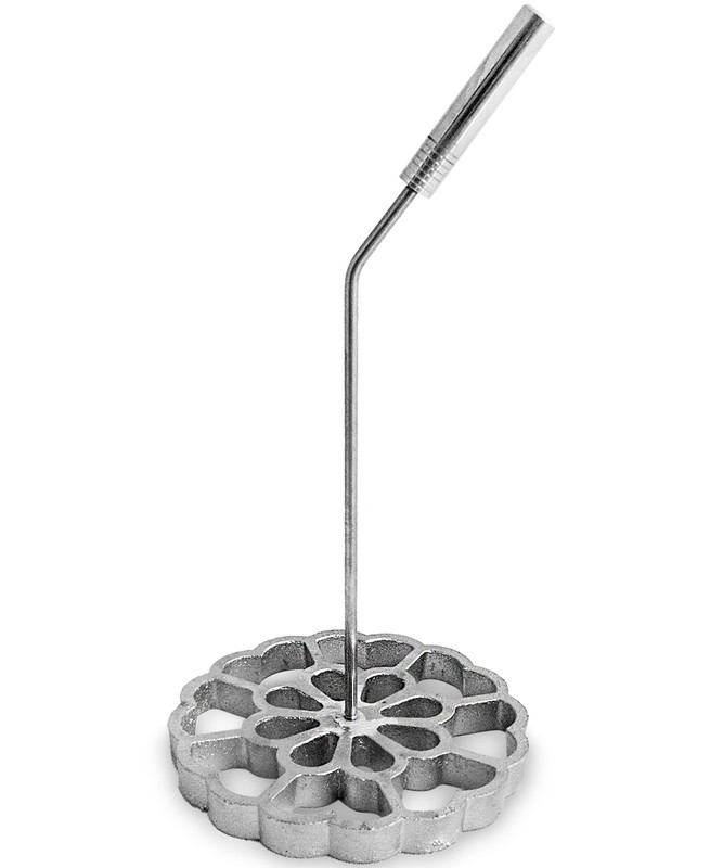 Bunuelos Mold With Handle X-Large Cast Aluminum Rosette Iron Mexican 5.7 Inch