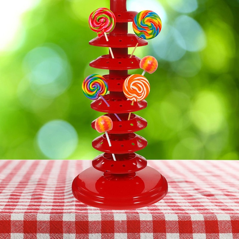 4pcs Lollipop Stand Organizer: Cake Pop Holder Rack Tower 8-Tier Candy Sucker gallery