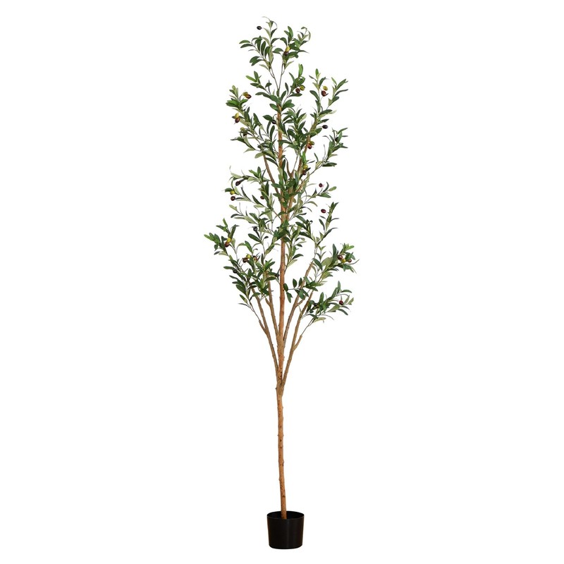 Nearly Natural Olive Tree Artificial Indoor 7Ft Tall Silk Faux Olive Tree For